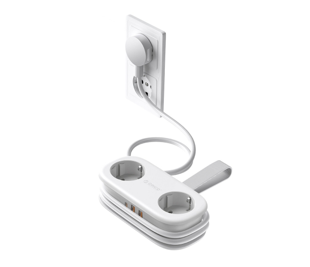 Orico Listwa zasilająca 2xSchuko, 2xUSB-A, USB-C, 1,5m , biała - 1552190 - zdjęcie 2